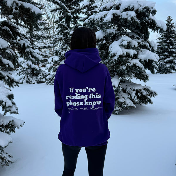 "You're Not Alone" Adult Hoodie