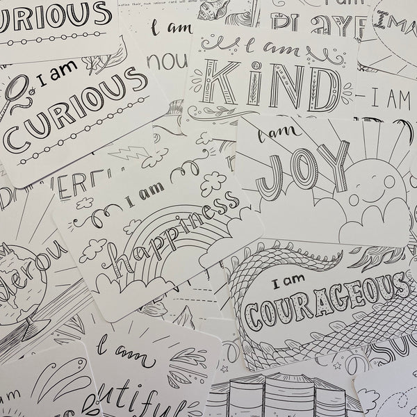 "Affirm Big" Colouring Affirmation Deck