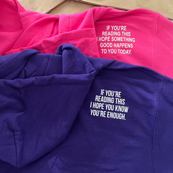 "If you're reading this I hope you know your worth" Kids Hoodie