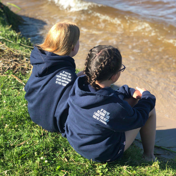 "If you're reading this I hope you know you're enough" Kid's Hoodie