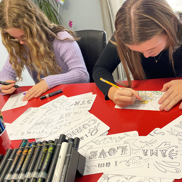 "Affirm Big" Colouring Affirmation Deck