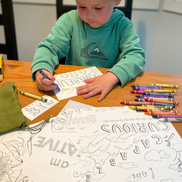 "Affirm Big" Colouring Affirmation Deck