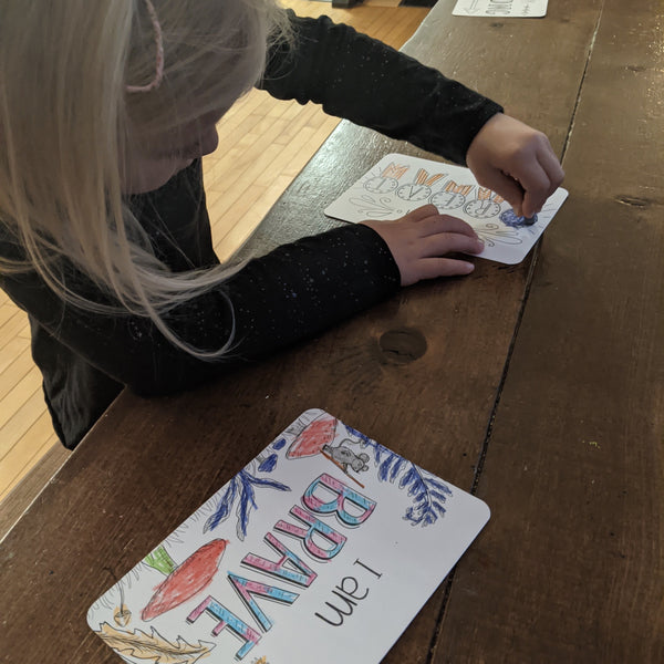 "Affirm Big" Colouring Affirmation Deck