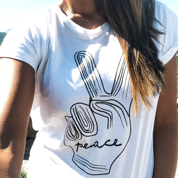 Peace Casual T-shirt White
