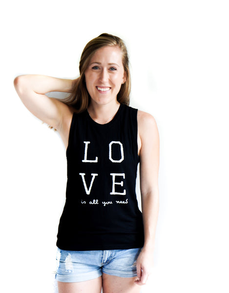 Love is all you need Open Back Tank top